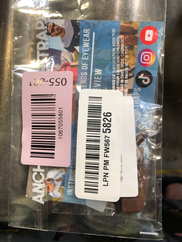 Photo 1 of Anchor Glasses Straps - 3 Pack - Sunglasses Retainer Anti-Slip Glasses Grip Ear Hook Eyeglasses Anti-Slip Temple Tip Glasses Holder (Tricolor)