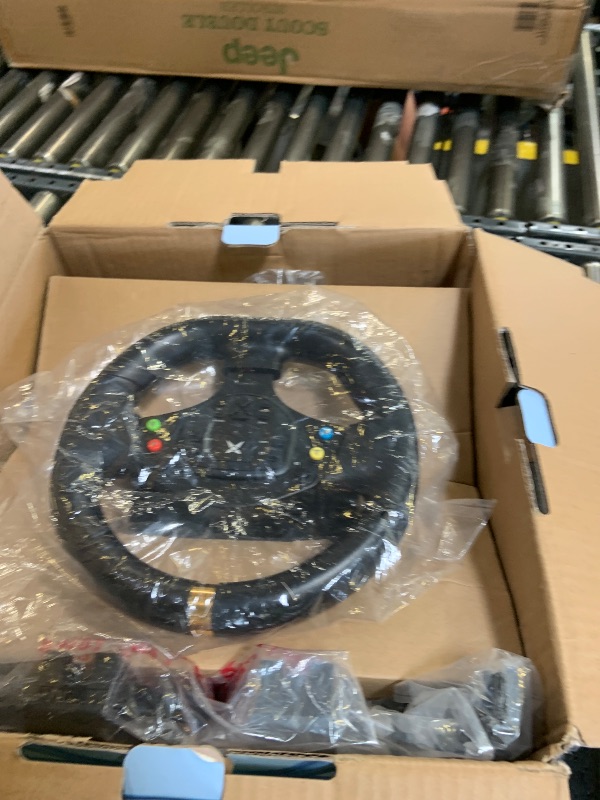 Photo 1 of DOYO Gaming Steering Wheel with Pedals and Shifter, 1080° Racing Wheel with Paddle Shifters, Vibration Feedback, Steering Wheel for PC, PS4, Xbox One, Xbox Series X|S, PS3 and Switch