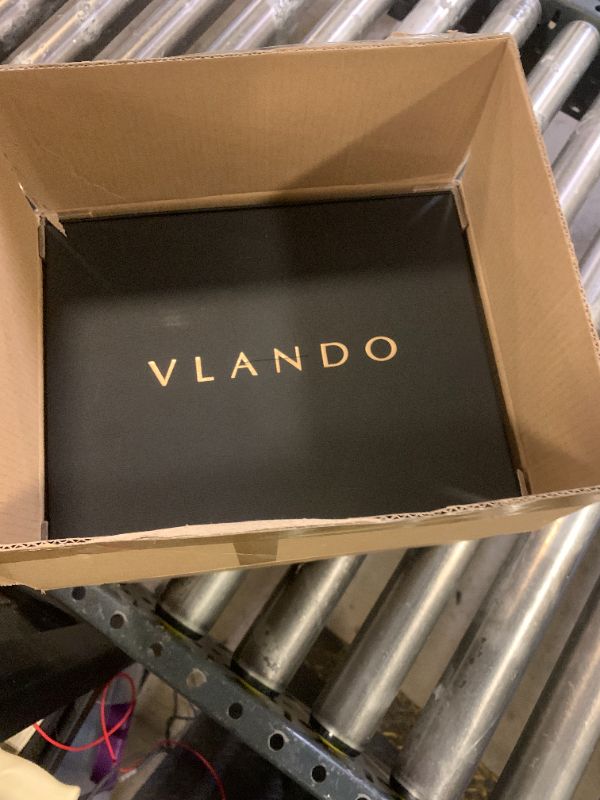 Photo 1 of Vlando Automatic Double Watch Winder - Watch Winder Box with Men Jewelry Organizer Tray, Japanese Quiet Motor, LED Light, Adjustable Watch Pillows - Red