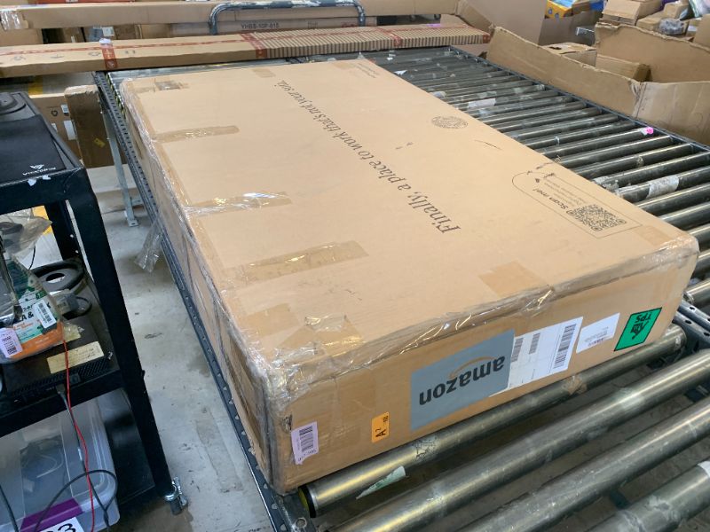 Photo 1 of Nathan James Parker Modern Home Office Writing, Computer or Laptop Desk with Open Storage Cubby and Small Drawer, Walnut