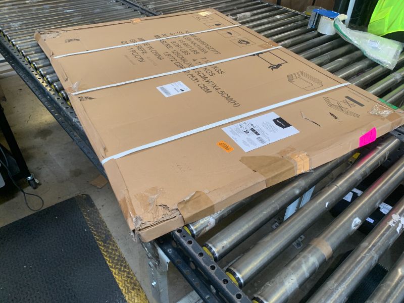 Photo 1 of Amazon Basics Rectangular Bulletin Board, Cork Board for Wall, Vision Board for Classroom and Office, Aluminum Frame, 35" x 47", Brown