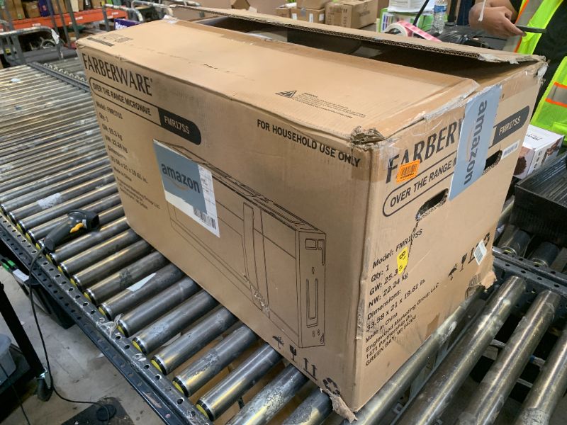 Photo 1 of Farberware 1.7 Cu. Ft. Over-the-Range Microwave Oven – 1000 Watts Power, Auto Cook Settings, Defrost, Easy Clean and Child Safety Lock - Stainless