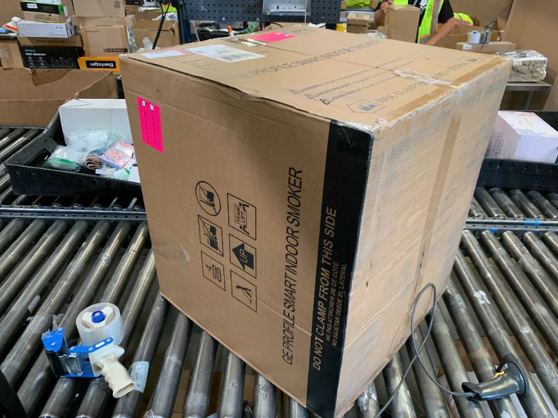 Photo 1 of GE Profile™ Smart Indoor Pellet Smoker, with Active Smoke Filtration, 5 Smoke Control Settings, WiFi Connected, Electric, Countertop BBQ Appliance, Black