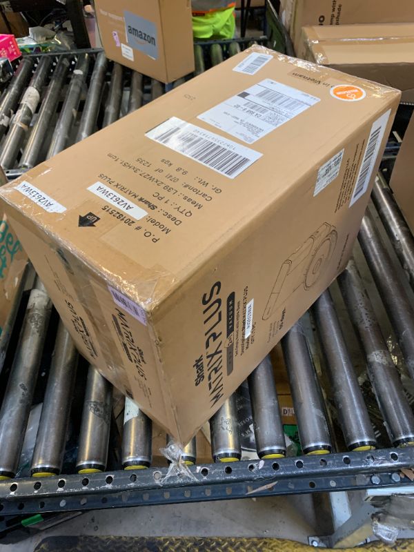 Photo 1 of Shark Matrix Plus 2in1 Robot Vacuum & Mop with Sonic Mopping, Matrix Clean, Home Mapping, HEPA Bagless Self Empty Base, CleanEdge, for Pet Hair, WiFi, Compatible with Alexa, Black/Gold (AV2613WA)