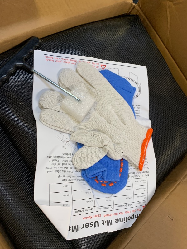 Photo 1 of JumpTastic Replacement Trampoline Mat Fits14FT Trampoline Frame with 72 Pcs V-Ring Using 5.5in Spring(Not Include Spring | Mat's Diameter: 150in)