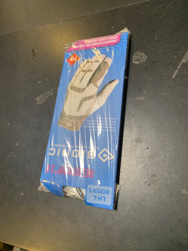 Photo 1 of Bionic Women's ReliefGrip 2.0 Golf Glove (Silver, Large, Left)
