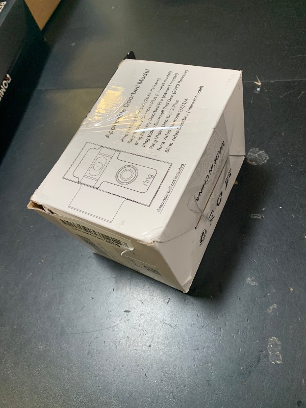 Photo 1 of Anti Theft Ring Doorbell Mount - Renter Friendly Ring Doorbell Holder for Apartment Door - All Metal Ring Door Bracket Blink Doorbell Mount No Drill