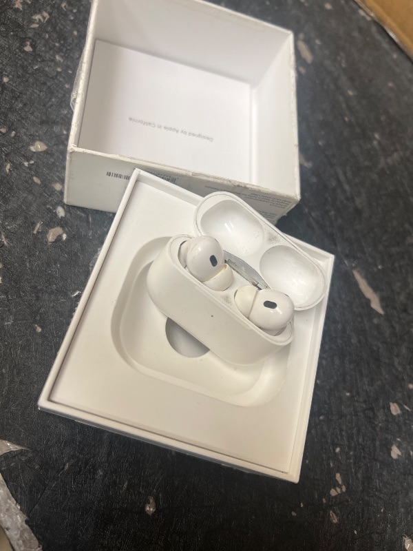 Photo 1 of Apple AirPods Pro 2 Wireless Earbuds, Active Noise Cancellation, Hearing Aid Feature, Bluetooth Headphones, Transparency, Personalized Spatial Audio, High-Fidelity Sound, H2 Chip, USB-C Charging
