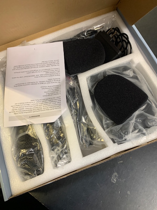 Photo 1 of ZERFUN 2 Channel Rechargeable Wireless Microphone System, Pro UHF Metal Handheld Wireless Microphones Cordless Mics with Echo Bluetooth VOL Channel Control for Karaoke Singing Church(MU-898)