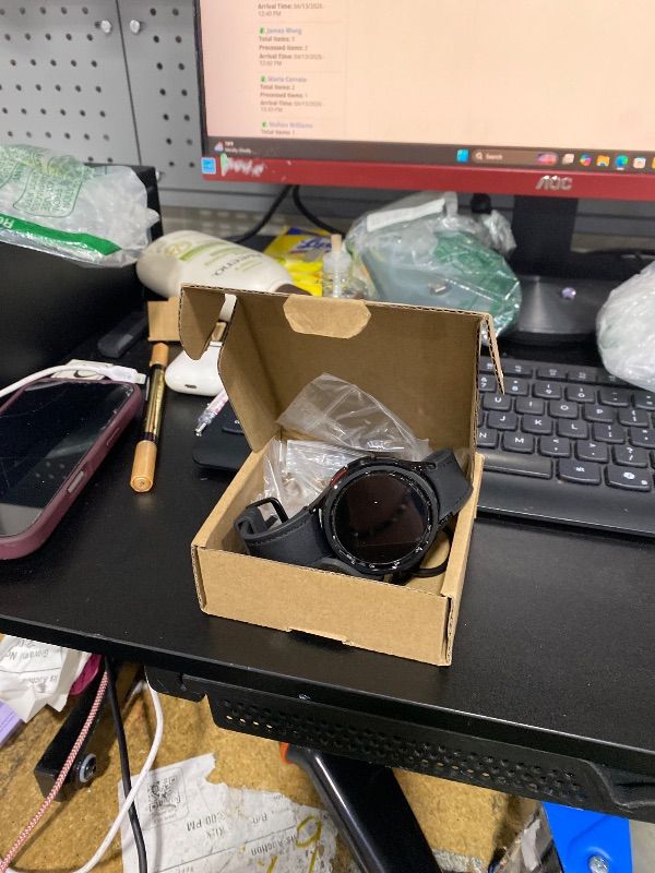 Photo 1 of DEMO UNIT ----------------SAMSUNG Galaxy Watch 6 Classic 47mm Bluetooth Smartwatch, Rotating Bezel, Fitness Tracker, Personalized HR Zones, Advanced Sleep Coaching, US Version, Black (Renewed)