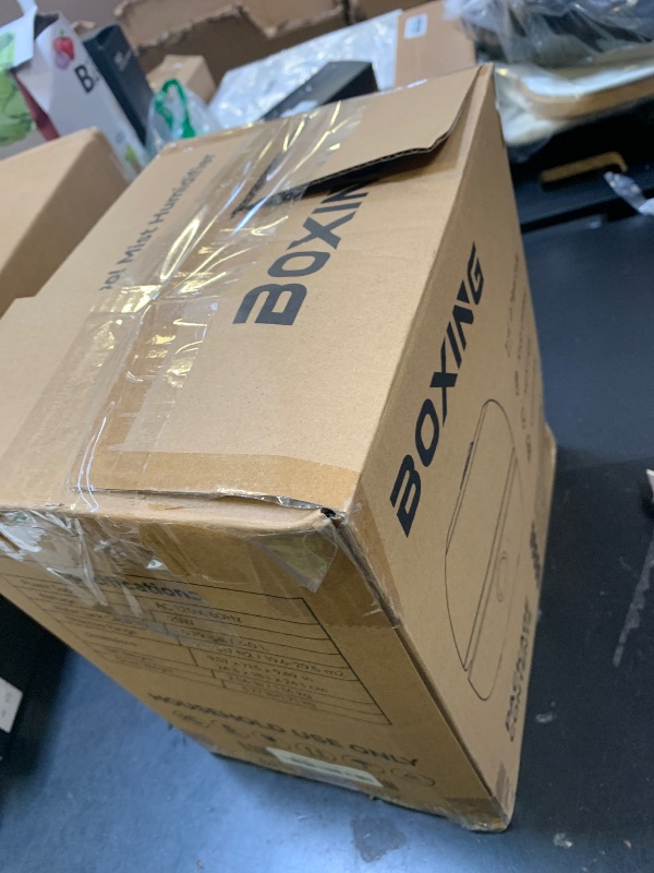 Photo 1 of BOXING 3L Cool Mist Humidifier, Ultra Quiet 20dB for Bedroom, Baby & Office, Top Fill Air Humidifier for Home Office & Indoor Plants, 30H Runtime, Essential Oil Tray, Night Light, BPA-Free, White