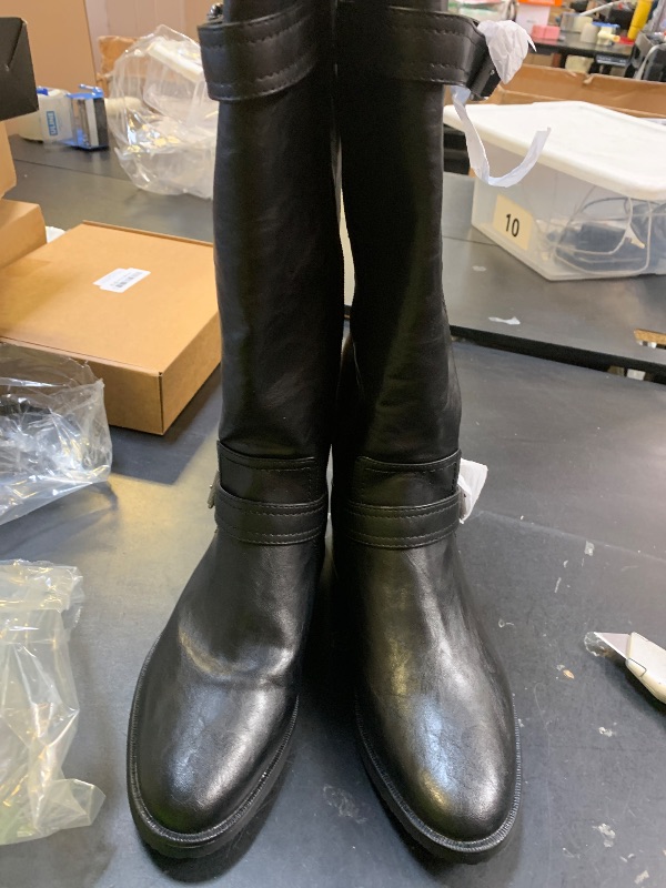 Photo 1 of Botte cavalière en cuir Penny mollets forts