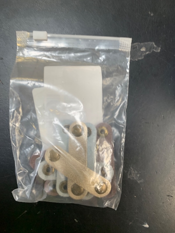 Photo 1 of 10 Pcs Cord Organizer, Portable Leather Cable Cord Stocking Stuffers for Men USB Straps Earphone Winder with Leather Handmade (Brown/white)