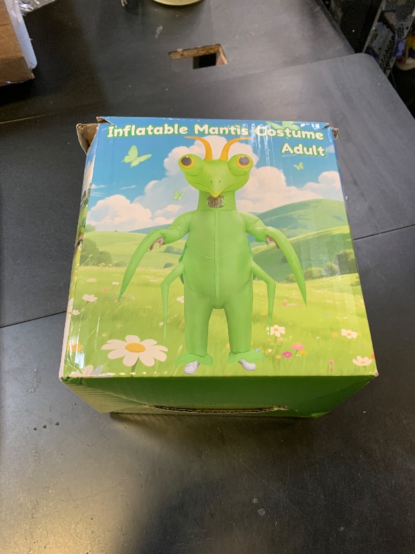 Photo 1 of Acekar Mantis Costume For Adults,Funny Inflatable Costumes,Halloween Blow up Insect Costume for Women Men Cosplay Parties