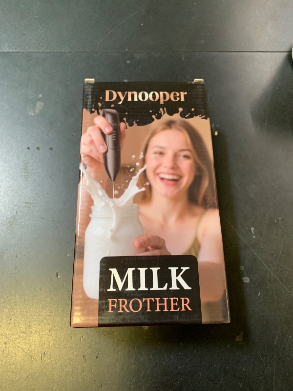 Photo 1 of Dynooper Electric Milk Frother Handheld: Rechargeable 3 in 1 - LED Digital Display with 3 Speeds Portable Stainless Steel Drink Foam Mixer for Milk Coffee, Lattes, Valentine's Day gifts - Onyx Black