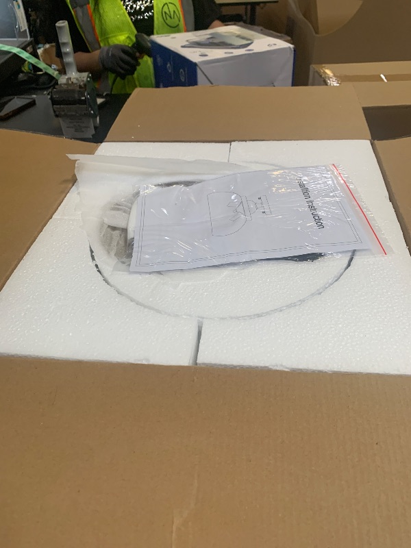 Photo 1 of Mid-Century Gold Ceiling Light with Hand-Blown Milk Glass Shade - 12 Inch Semi Flush Mount Light Fixture for Hallway, Kitchen & Bedroom - Triple E12 Sockets for Even Illumination & Easy Installation