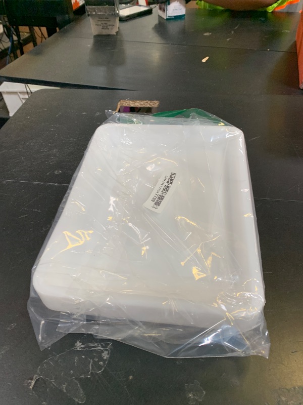 Photo 1 of 10 Pack Plastic Art Trays,Activity Crafts Tray,Organizer Tray,Serving Tray for Home,School,Kids,DIY Projects,Painting,Beads (White)