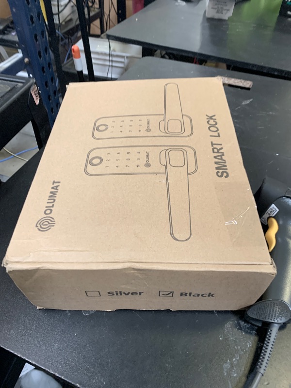 Photo 1 of Smart Door Lock with Handle: Olumat Keyless Entry Door Lock with WiFi Gateway-Fingerprint Lock with Door Sensor -Smart Locks for Front Door with Keypad