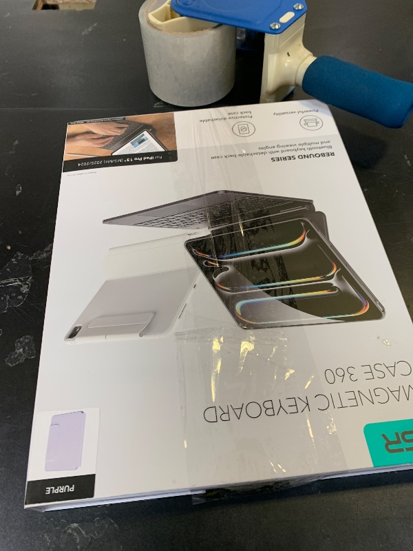 Photo 1 of [Upgraded] ESR iPad Pro 13 Inch Case with Keyboard (M5/M4, 2025/2024), iPad Pro 13 Keyboard Case with Magnetic Stand, Portrait/Raised Modes for iPad Pro 13, Removable, Rebound 360 Series, Pirple