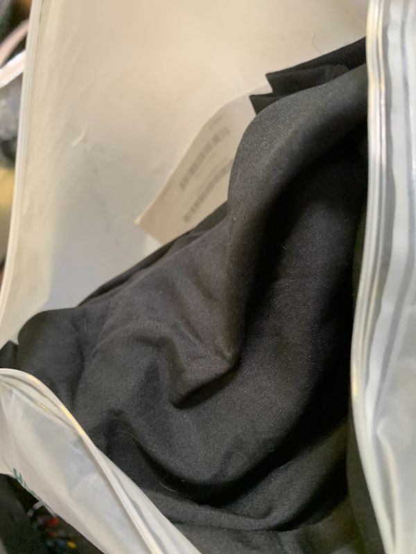 Photo 1 of **USED** BESTOUCH Sheet Set Polyester Super Soft Comfortable Chic Lightweight 4 Pcs Home Bedding Set Solid Deep Black Queen