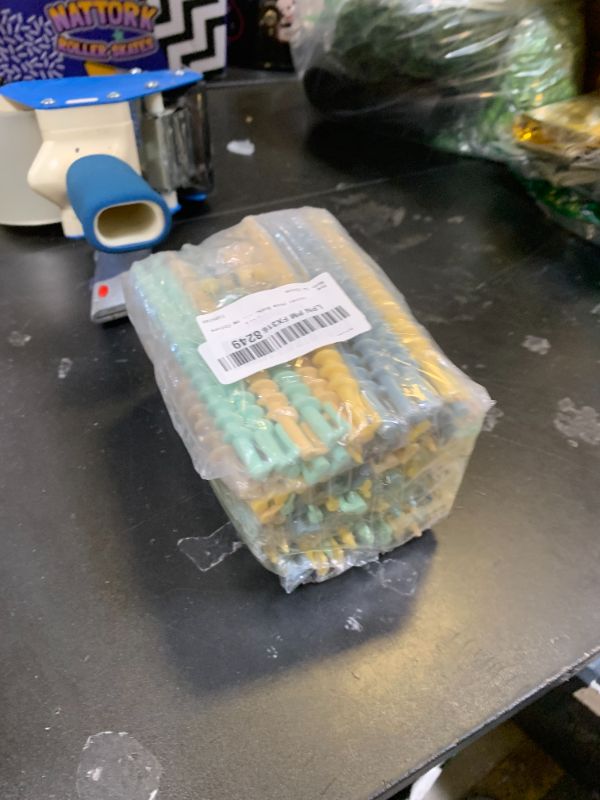 Photo 1 of 100 Pcs Heatless Spiral Curl Rods & Clips Kit - Plastic Perm Curlers for Long Hair, Random Colors