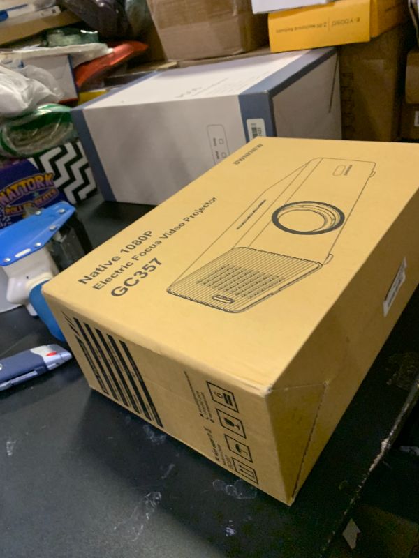 Photo 1 of 4K 1080P Full HD Portable Mini Projector, Upgraded WiFi 6 & Bluetooth 5.3 Movie Projector, Auto Keystone Correction, Gaming Movie Proyector Indoor/Outdoor Use ,Compatible with TV Stick/Phones/PC-Gray