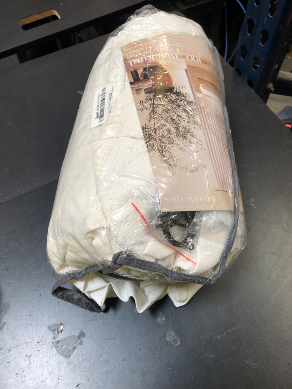 Photo 1 of Natural Cream Linen Black Out Curtains 120 Inch Long for Living Room Bedroom 1 Panel Room Darkening Pinch Pleated Back Tab Extra Long Blackout Curtains Boho Farmhouse Thermal Insulated Drapes 60x120