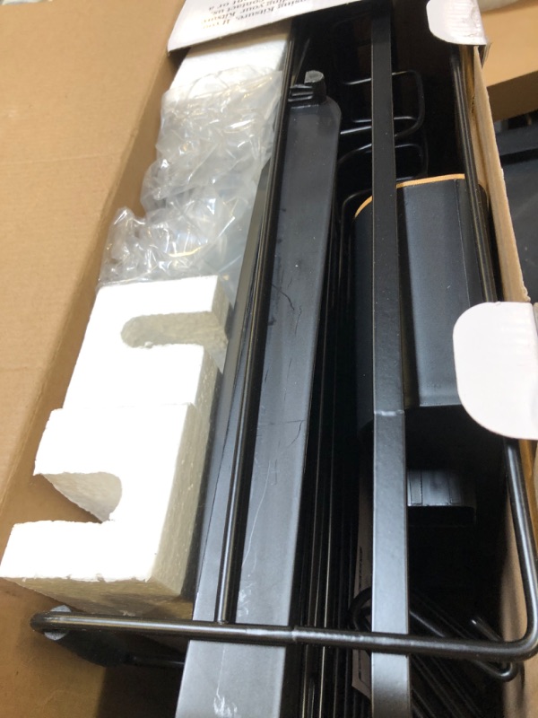 Photo 1 of Kitsure Large Dish Drying Rack - Extendable Dish Rack, Multifunctional Dish Rack for Kitchen Counter, Anti-Rust Dish Drainers with Cutlery & Cup Holders 19.2"-26.7" L x 12.9" W, Black