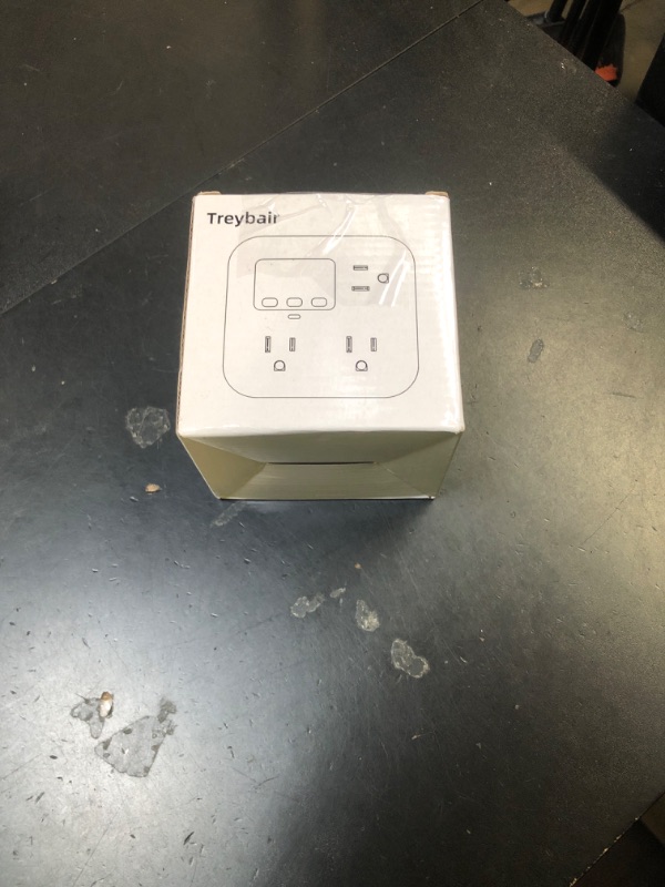 Photo 1 of Surge Protector 3-Outlet Power Strip with Voltage Stabilizer, 80V-140V Power Surge Protectors for Refrigerator, TV, Computer | LED Display, Fireproof UL94V-1, Wall Mount,1800J,2 Pack