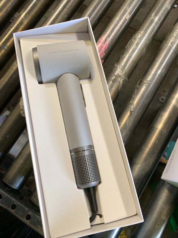 Photo 1 of Cosy Companions High-Speed Ionic Hair Dryer, 150000 RPM Brushless Motor for 2-5Min Fast Drying, Low Noise Blow Dryer Reduces Frizz & Heat Damage, Lightweight Hair Dryer with Diffuser & Nozzle, Silvery