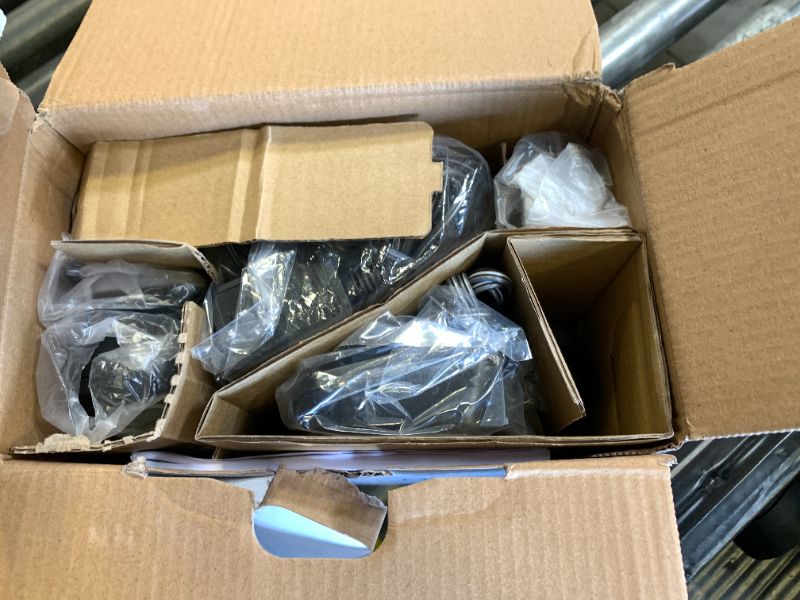 Photo 1 of Panasonic Link2Cell Expandable Corded Cordless Phone with Digital Answering System & Smart Call Blocker, One Corded Base Unit and Two Cordless Handsets Black - KX-TGF882B