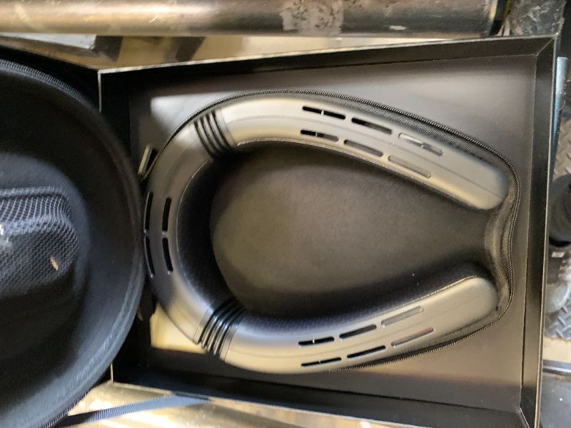 Photo 1 of TORRAS 2026 COOLiFY Cyber Fold AI Neck Air Conditioner, Ultimate Cooling Max Cooling Area Neck Fan, Adjustable Strong Wind Neck Cooler for Neck & Face, Rechargeable Portable for Travel Outdoor, Black