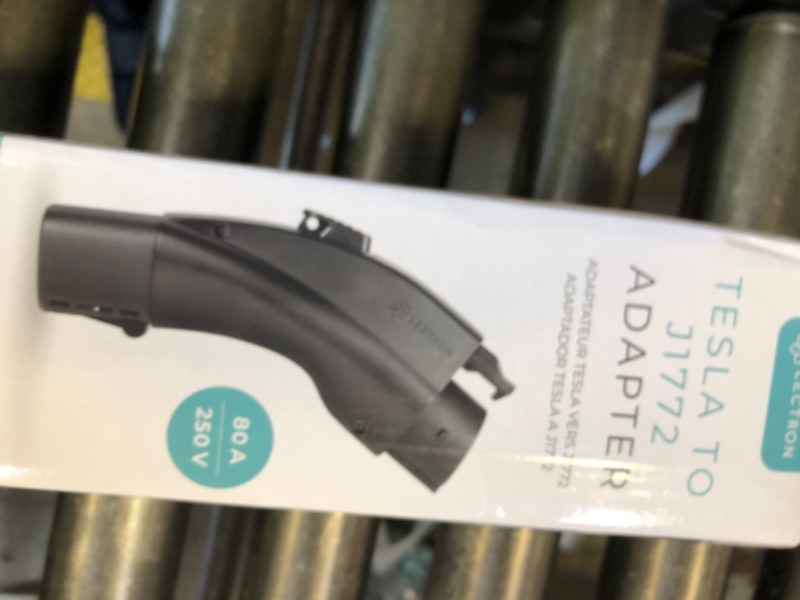 Photo 1 of Lectron NACS to J1772 EV Charging Adapter - Compatible with Tesla Wall Connectors, Destination Chargers, & Mobile Connectors (80A, 240V) - for J1772 Electric Vehicles - UL 2252 Certified (Black)