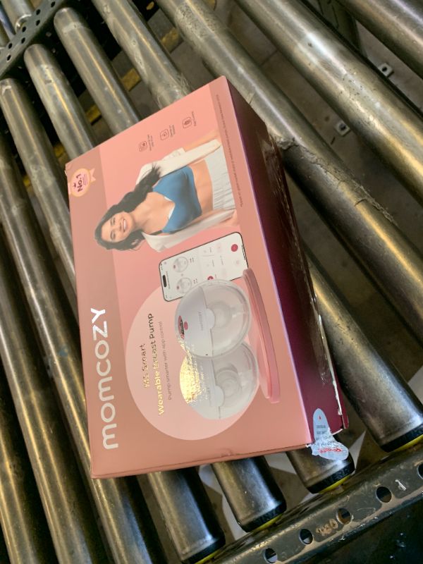 Photo 1 of Momcozy M5 Smart APP Controlled Wearable Breast Pump, Hands-Free Wireless Electric Pump, 3 Modes 9 Suction Levels, BPA-Free, Portable Lightweight, 24mm Flange, 2-Pack Cozy Red