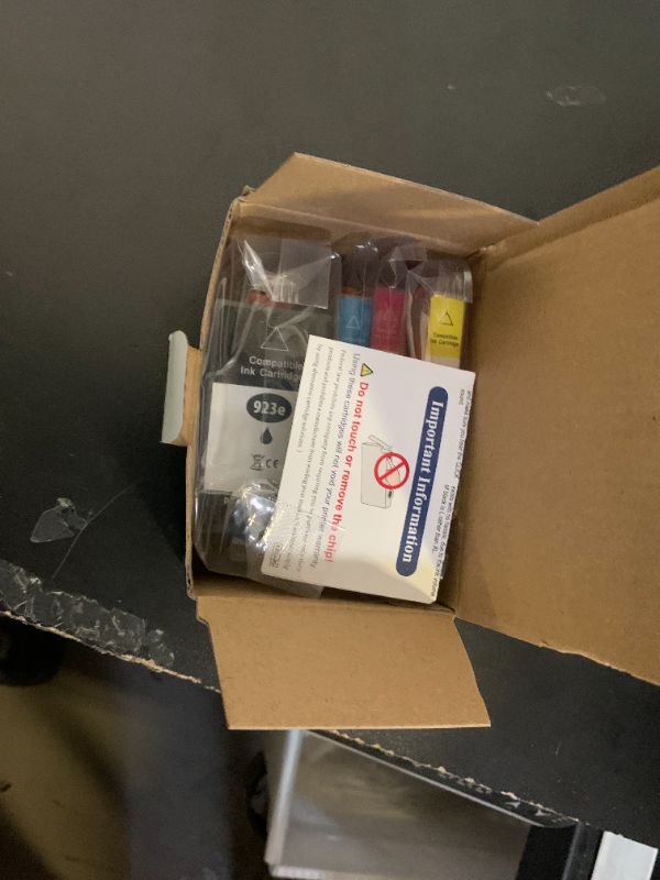 Photo 1 of 923XL 923e Ink Cartridges Compatible for HP 923 Ink Cartridges Combo Pack Work with HP Printer for 8120 8122e 8124e 8125e 8130e 8132e 8134e 8135e 8138e 8139e Printer Black Cyan Magenta Yellow(4 Pack)