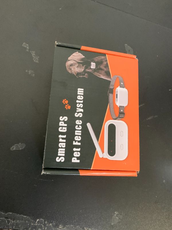 Photo 1 of GPS Wireless Dog Fence System with App Control - No Subscription & No Wire, up to 984 FT IPX7 Waterproof Electric Pet Containment Collar with Beep/Vibration/Shock, Support up to 5 Dogs(White)