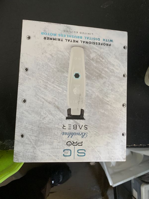 Photo 1 of Stylecraft Saber Professional Full Metal Body Digital Brushless Motor Cordless Hair Trimmer (White)