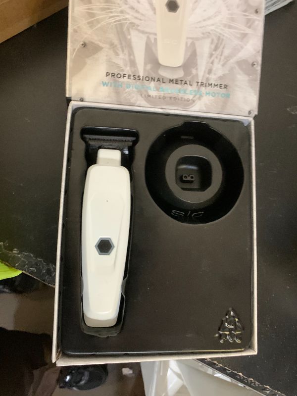 Photo 1 of Stylecraft Saber Professional Full Metal Body Digital Brushless Motor Cordless Hair Trimmer (White)