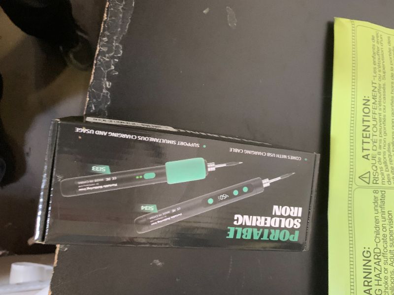 Photo 1 of Cordless Soldering Iron Kit - 1100mAh USB Rechargeable Portable Cordless Soldering Gun - LCD Digital Adjustable Temperature Thermostatic for Home Appliance Repair, DIY