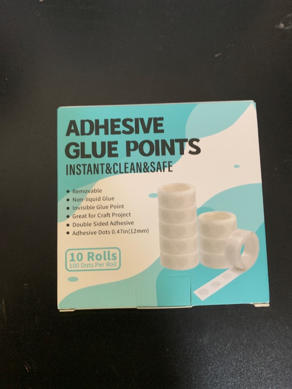 Photo 1 of 1000pcs Glue Point Clear Balloon Glue Removable Adhesive Dots Double Sided Dots of Glue Tape for Balloons Craft Glue Points Dots Sticky Dots or Wedding Decoration