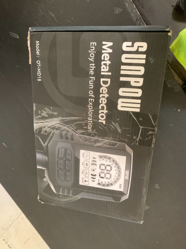 Photo 1 of SUNPOW Rechargeable Metal Detector for Adults - 2500mah Lithium Battery for 35H Use - Waterproof Gold Detector with 10'' Deep Dual D-Coil, 4 Professional Modes, Sturdy Spiral Structure – OTMD15