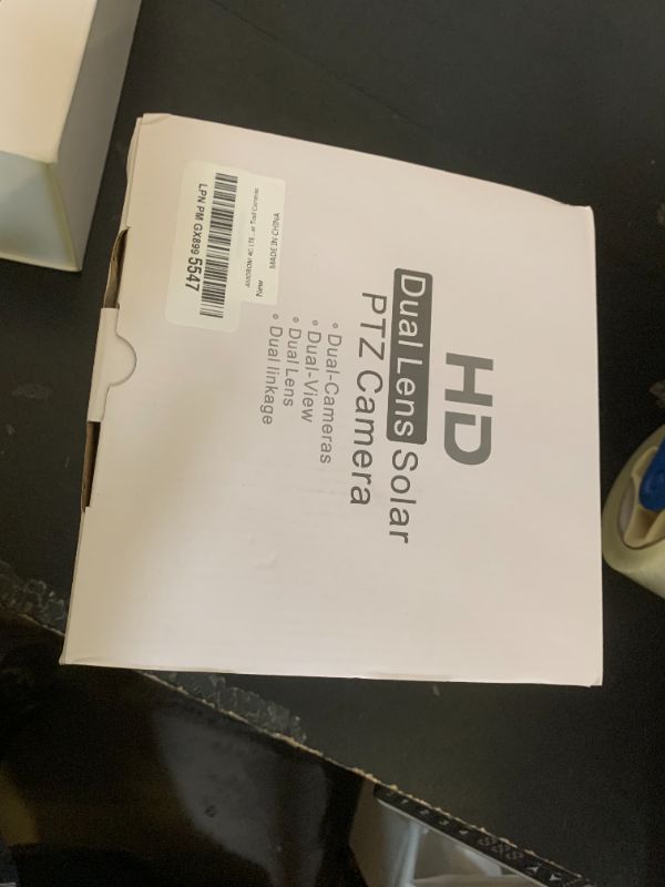 Photo 1 of AMOROM 4G LTE Cellular Camera, 2K 360° Solar Camera Outdoor with Dual Lens, Built-in SIM Card, Full Color Night Vision, IP65 Waterproof, Remote Access, No WiFi Needed