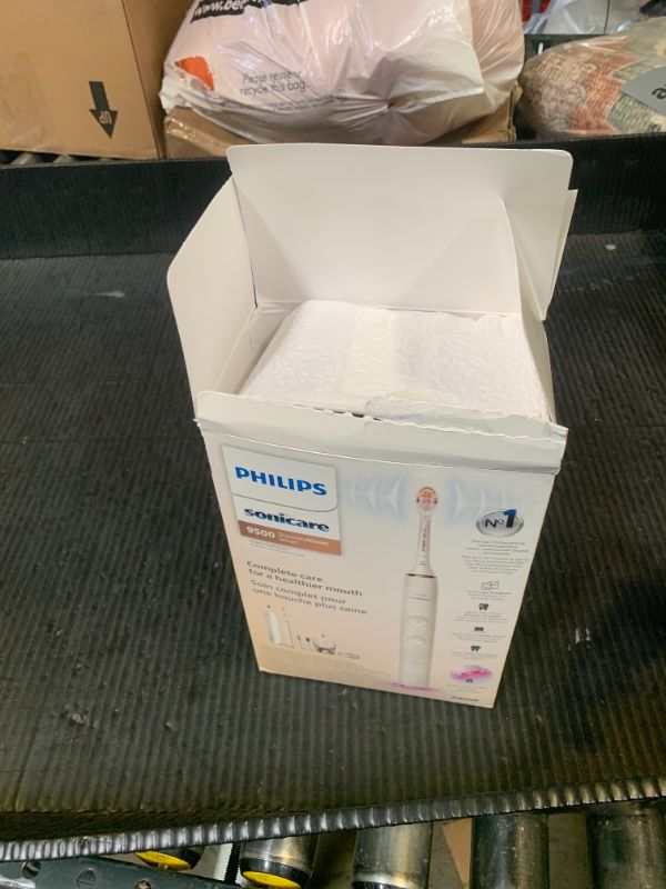 Photo 1 of Philips Sonicare DiamondClean Smart 9500 Electric Toothbrush, Sonic Toothbrush with App, Pressure Sensor, Brush Head Detection, 5 Brushing Modes and 3 Intensity Levels, Rosegold, Model HX9923/61