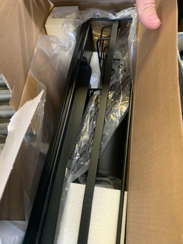 Photo 1 of Kitsure Large Dish Drying Rack - Extendable Dish Rack, Multifunctional Dish Rack for Kitchen Counter, Anti-Rust Dish Drainers with Cutlery & Cup Holders 19.2"-26.7" L x 12.9" W, Black