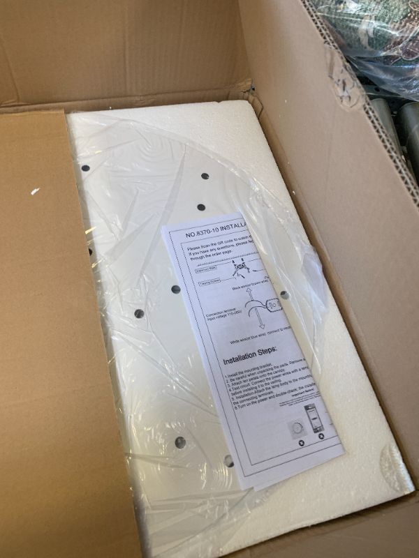 Photo 1 of Garwarm Dimmable LED Ceiling Light, 72W Modern Acrylic Flush Mount Ceiling Lamp with Remote Control Metal Flower Shape Chandelier Lighting Fixture for Living Room Bedroom Kitchen