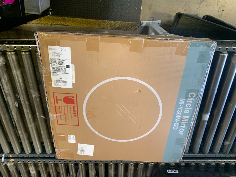 Photo 1 of **USED, DIRTY** Silver Frame CIRCLE MIRROR