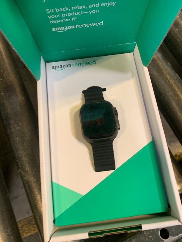 Photo 1 of Apple Watch Ultra 2 (GPS + Cellular, 49MM) - Black Titanium Case with Black Ocean Band (Renewed Premium)