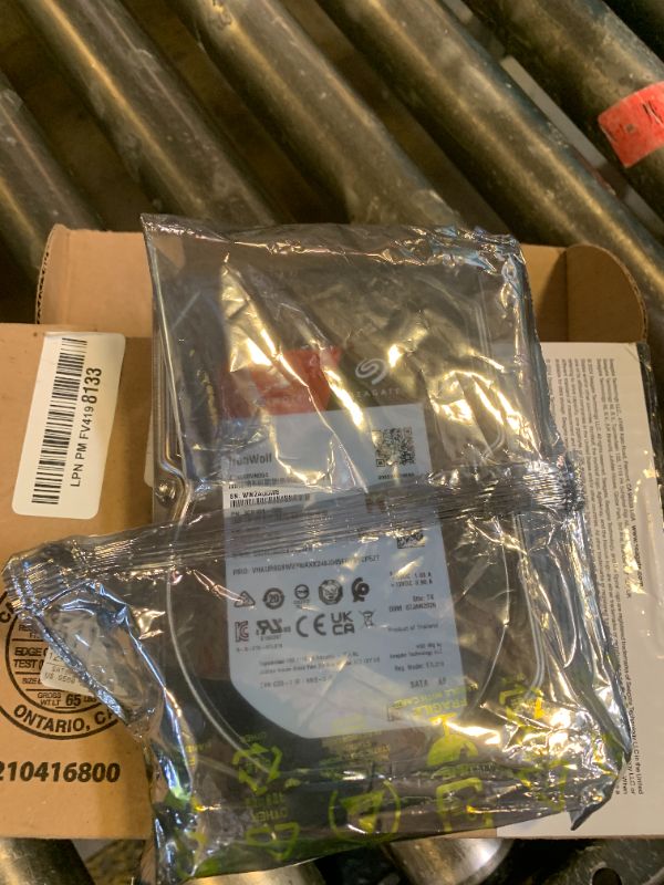 Photo 1 of Seagate IronWolf 8TB NAS Internal Hard Drive HDD – 3.5 Inch SATA 6Gb/s 7200 RPM 256MB Cache for RAID Network Attached Storage – Frustration Free Packaging (ST8000VNZ04/N004)