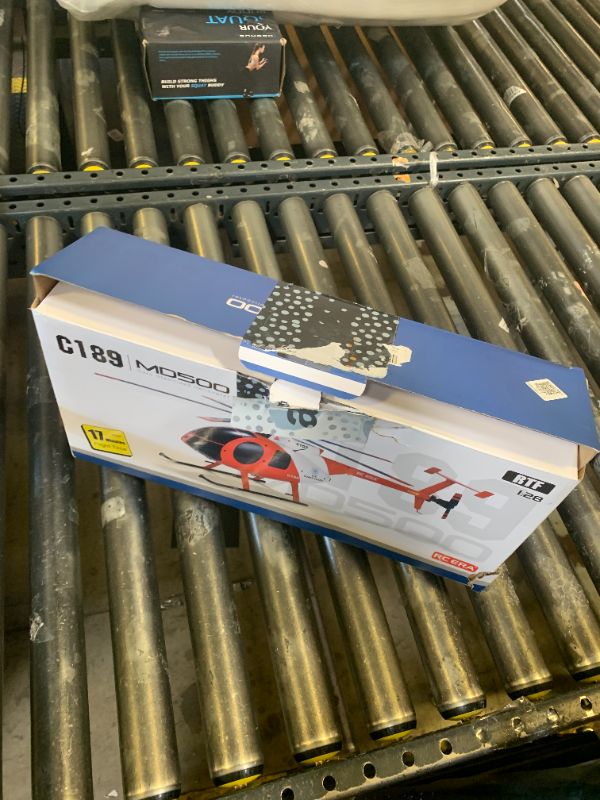 Photo 1 of GoolRC C189 RC Helicopter, 4CH Remote Control Helicopter, 1:28 Scale 2.4GHz MD500 RC Aircraft with 6-Axis Gyro, Brushless Motor, One Key Take Off/Landing, 2 Batteries for Adults (Green)