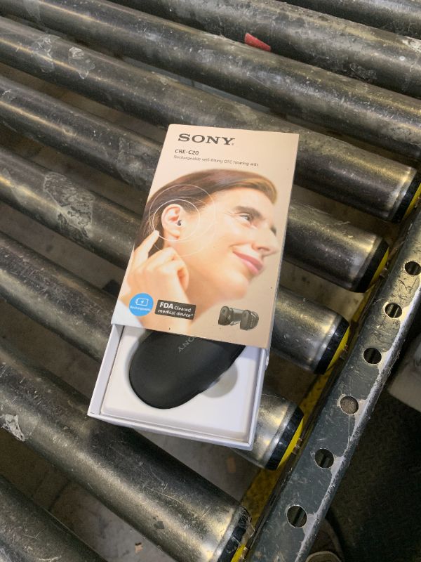 Photo 1 of Sony CRE-C20 Self-Fitting OTC Hearing Aids for Mild to Moderate Hearing Loss, Prescription-Grade Sound Quality, Compact Virtually Invisible Design, Customizable App, and Rechargeable Battery